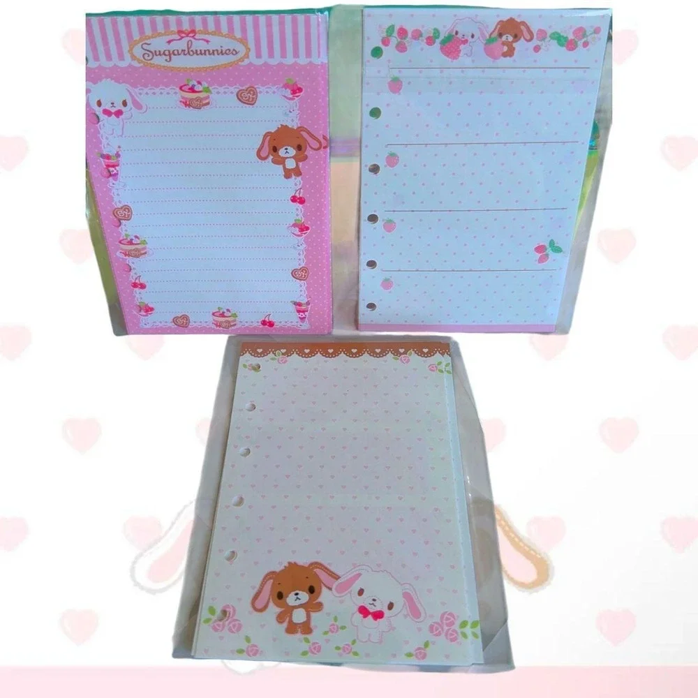 Y2K RARE VINTAGE SUGARBUNNIES BINDER NOTE PAD BUNDLE NEW